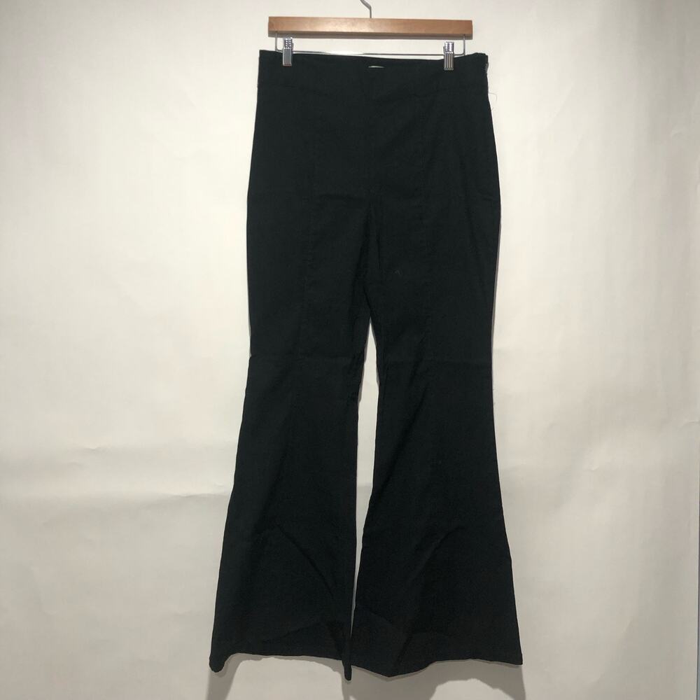 Anthropologie Maeve Flare Leg Pants Black Size US 14 / 32x31